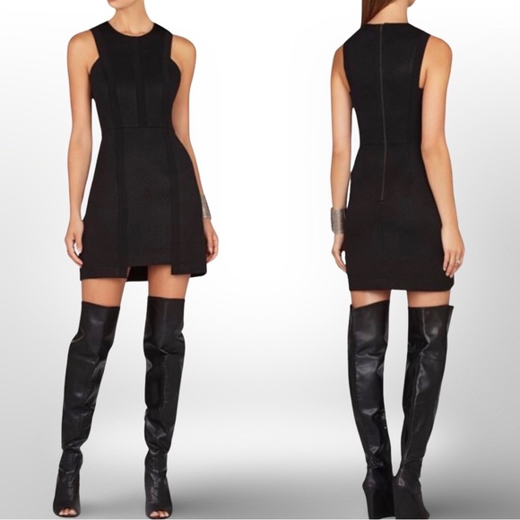 BCBG Max Azria "Avina" Dress (Straight Hem) Black Size 8 - Picture 3 of 6